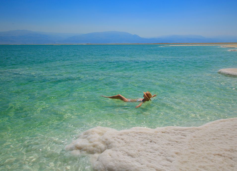 Jordan With Desert And Dead Sea